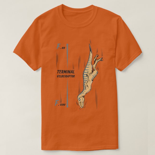 T-shirt Terminal Velociraptor  (Design devant)