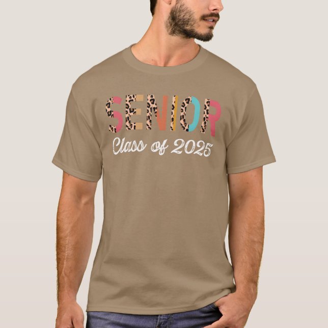 T-shirt Terminale 2025 Leopard Seniors (Devant)