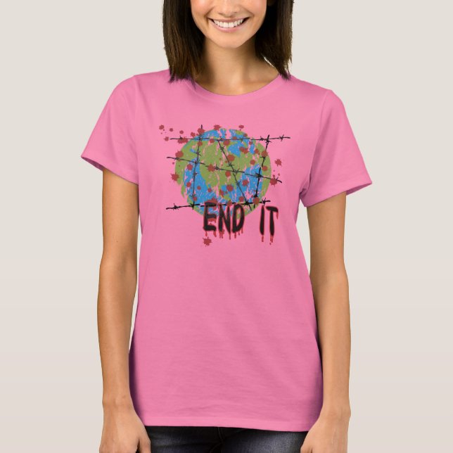 T-shirt Terminer l'informatique (Devant)