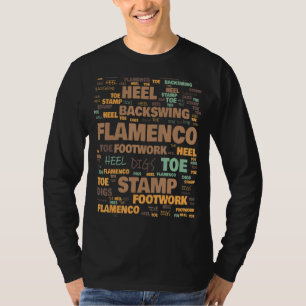 T-shirt Terminologie de la danse flamenco Termes courammen