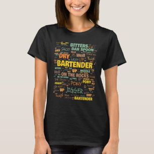 T-shirt Terminologie des barmans Termes couramment utilisé
