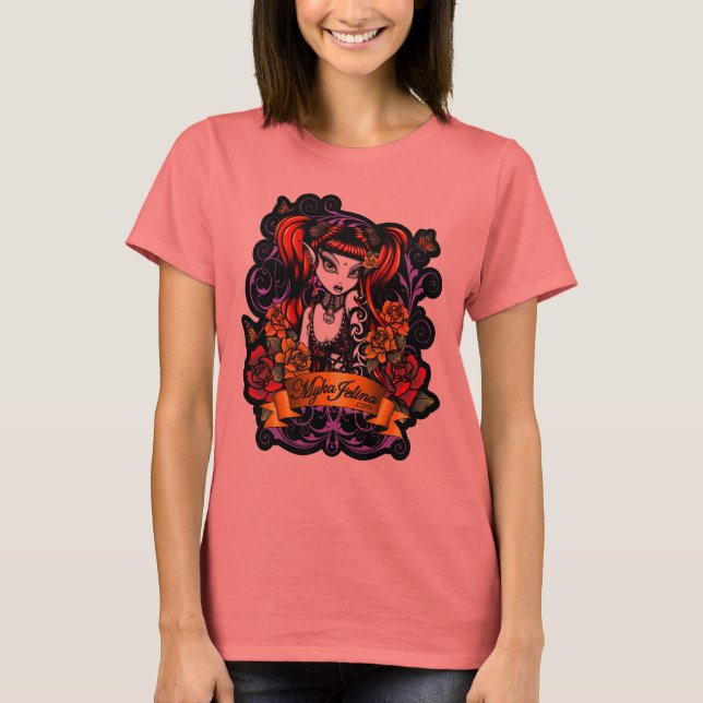 T-shirt Terra Rose tatoué Imaginaire foncé foncé doigt de  (Devant)