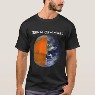 T-shirt Terraform Mars Pour La Migration Humaine Drôle Wit