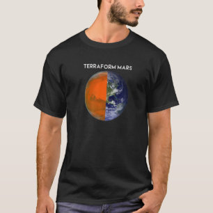 T-shirt TERRAFORM MARS Pour La Migration Humaine Drôle Wit