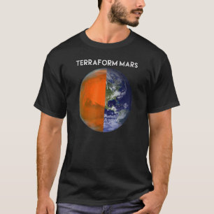 T-shirt TERRAFORM MARS Pour La Migration Humaine Drôle Wit