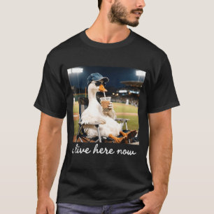 T-shirt Terrain de baseball de Funny Goose Ballfield je vi