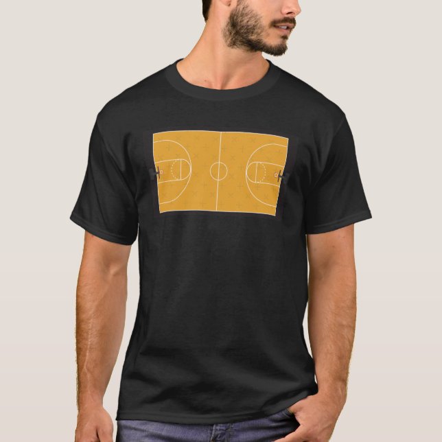 T-shirt terrain de basket-ball (Devant)