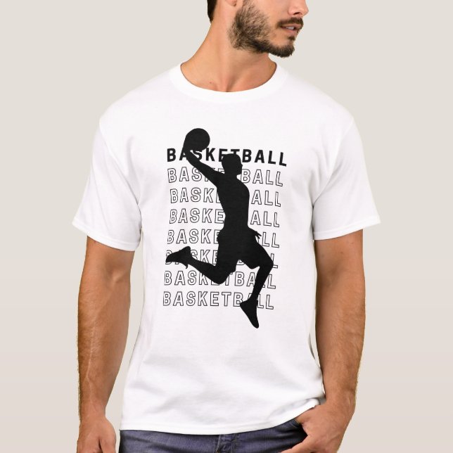 T-shirt terrain de basket-ball (Devant)