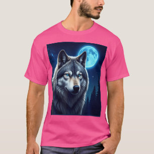 T-shirt Terrain de chasse au loup gris Icy Moon Forest Wol