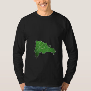 T-shirt Terrain de football de la République dominicaine