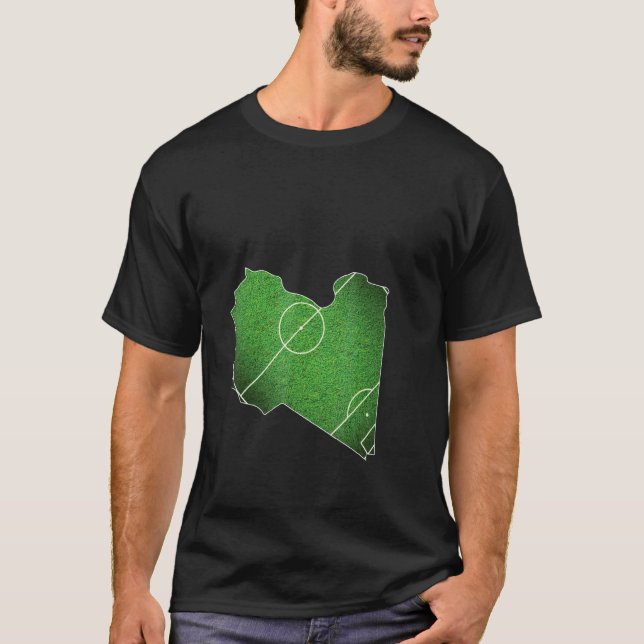 T-shirt Terrain de football de Libye (Devant)