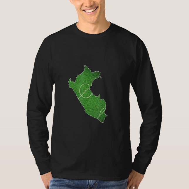 T-shirt Terrain de football Pérou (Devant)