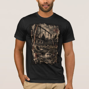 T-shirt Terrain de jeu abandonné Graphique grunge vintage