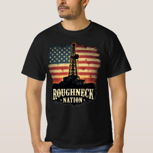 T-shirt Terrain pétrolier de la nation Roucou Travailleur
