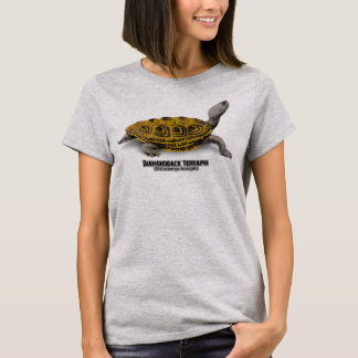 T-shirt Terrapin de dos en forme de losange (terrapin de