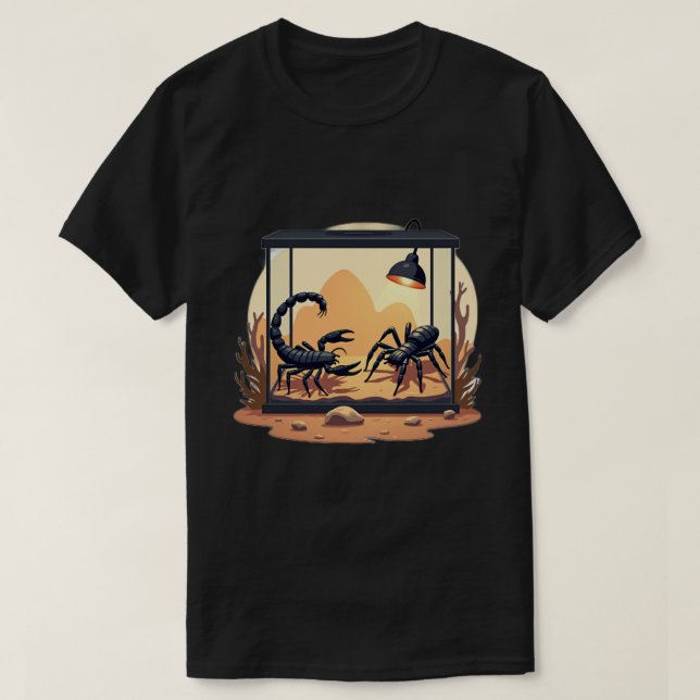 T-shirt Terrarium pour scorpion Habitat (Design devant)