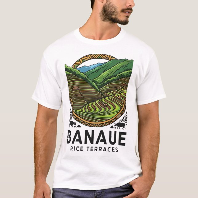 T-SHIRT TERRASSES DE RIZ DE BANAUE (Devant)