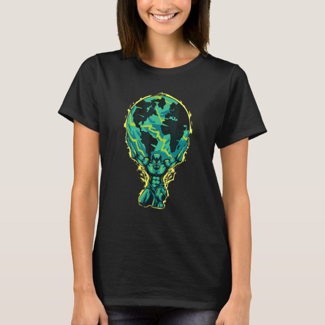 T-shirt Terre avec décorations de la prise d'Hercule (Devant)
