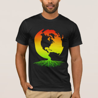 T-shirt Terre avec des racines de Rasta