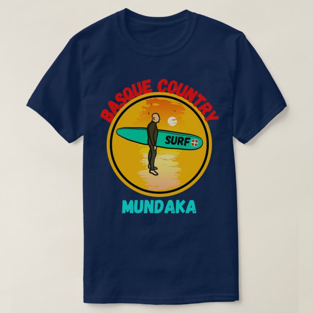 T-shirt terre basque de mundaka surfTShirt (Design devant)