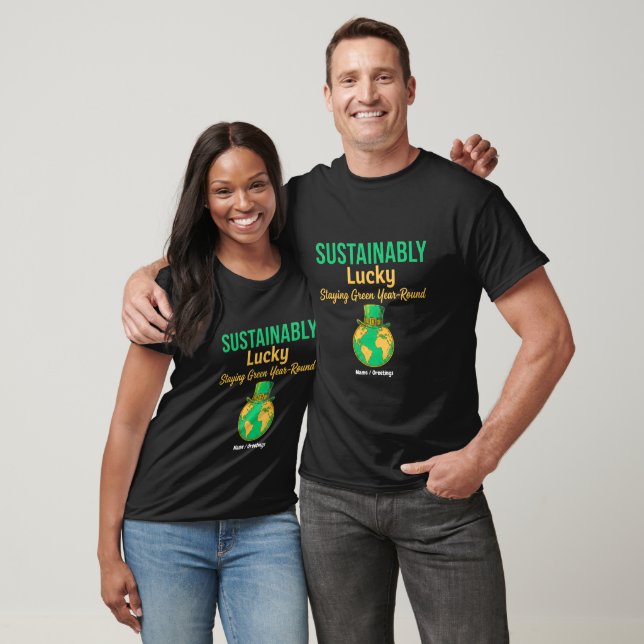 T-shirt Terre chanceuse de manière durable Éco-responsable (Unisexe)