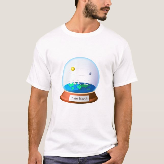 T-shirt Terre Claire dans un globe (Devant)
