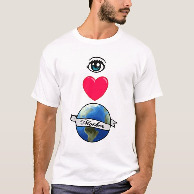T-shirt Terre d'amour d'oeil (Devant)