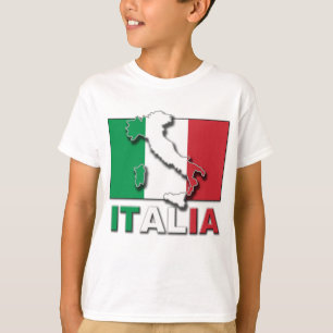 T-shirt Terre de drapeau de l'Italie