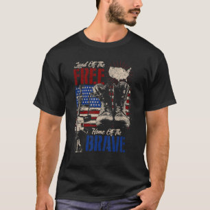 T-shirt Terre de la maison libre de courageux vétérans amé