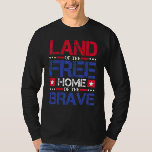 T-shirt Terre De La Maison Libre Du Brave 4 juillet
