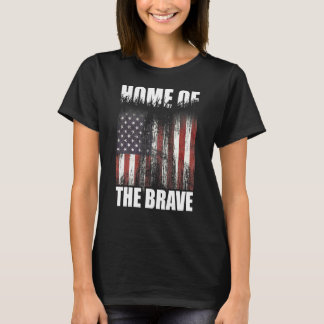 T-shirt Terre De La Maison Libre Du Brave 4 juillet Ame