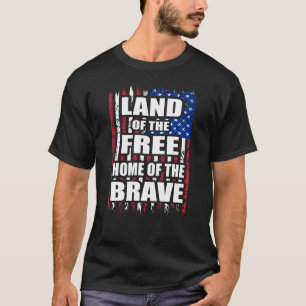 T-shirt Terre de la maison libre du Brave drapeau jour 14