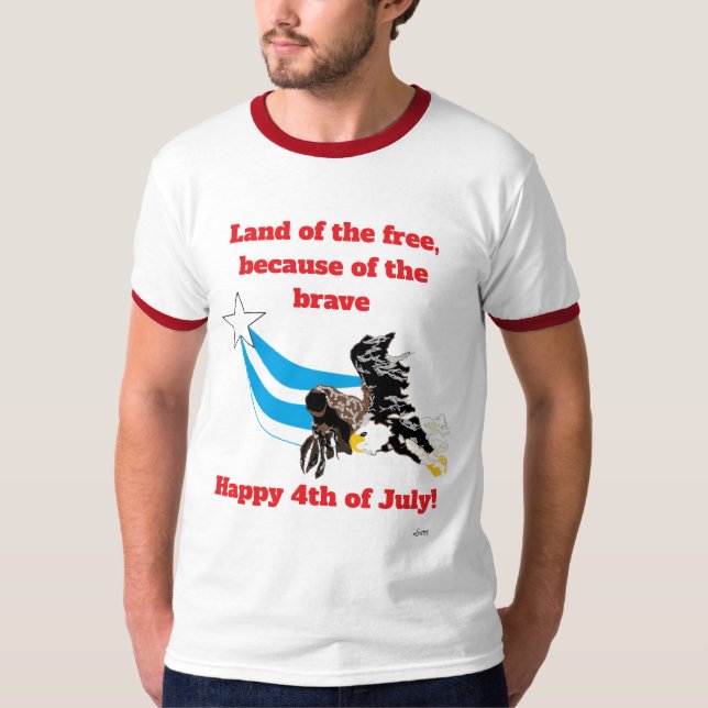 T-Shirt : Terre de liberté (Devant)
