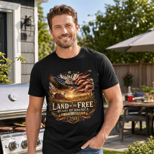 T-shirt Terre de liberté, Amérique 250 ans