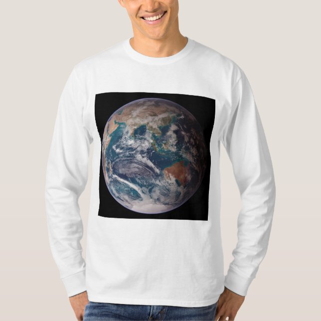 T-shirt Terre de marbre bleu (hémisphère oriental) (Devant)