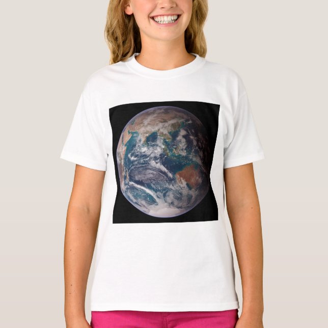 T-shirt Terre de marbre bleu (hémisphère oriental) (Devant)