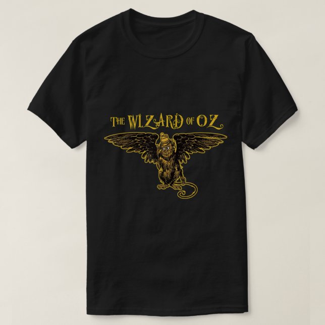 T-shirt Terre de Oz Wicked Witch Obtenez mes singes volant (Design devant)