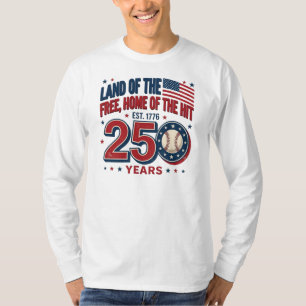 T-shirt Terre des États-Unis d'Amérique Libres 250 Ans Con