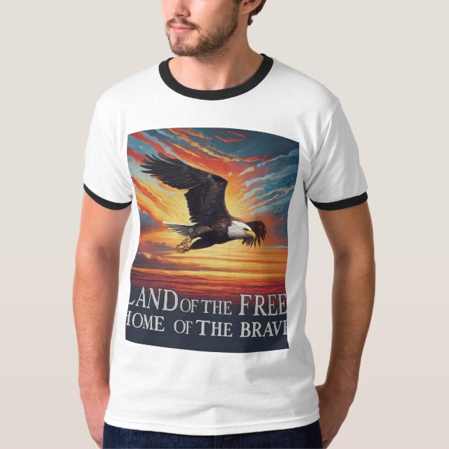 T-shirt "Terre des Libres, foyer des Braves" (Devant)