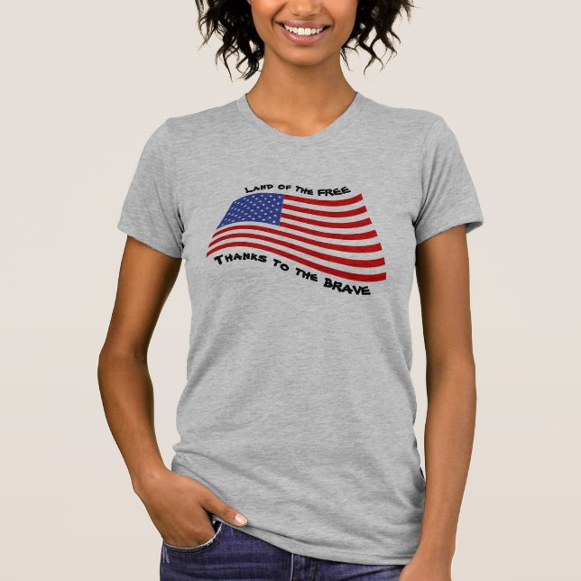 T-shirt Terre des LIBRES grâce aux BRAVES ! (Devant)