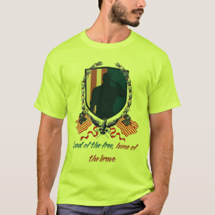 T-shirt Terre des Libres, patrie des Courageux - Patriotiq