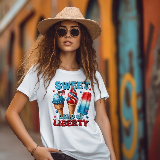 T-shirt Terre douce de liberté 4 juillet (Créateur téléchargé)