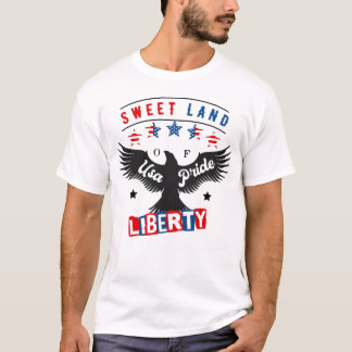 T-shirt Terre Douce De L'Usa Pride Liberty