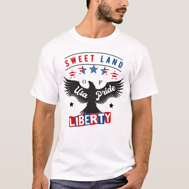 T-shirt Terre Douce De L'Usa Pride Liberty (Devant)