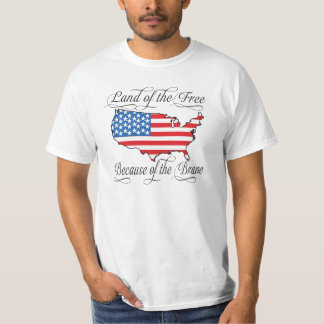 T-shirt Terre du libre en raison des USA patriotiques