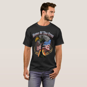 T-shirt Terre du libre en raison du quatrième juillet