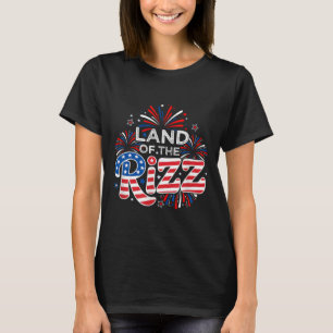T-shirt Terre du Rizz drôle 4 juillet conception Usa 