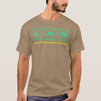T-shirt TERRE écrite en éléments du tableau périodique