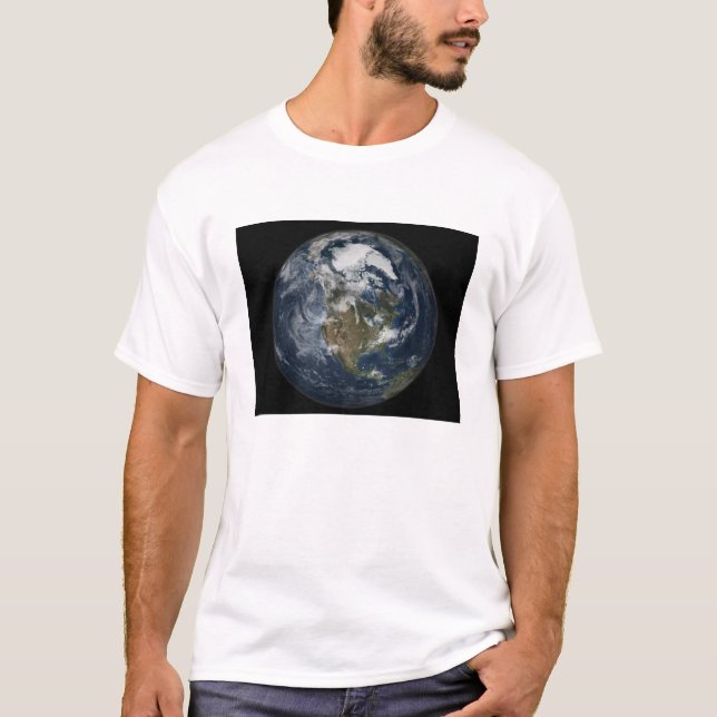 T-shirt Terre entière montrant l'Amérique du Nord 5 (Devant)