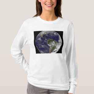 T-shirt Terre entière montrant l'Amérique du Nord et l'Ame